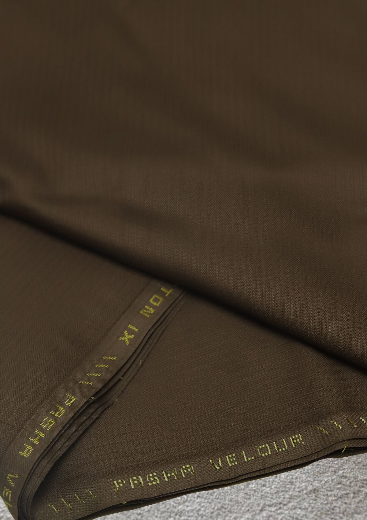 Pasha Velour Cotton Color# (006 D Brown) available at Saleem Fabrics Traditions