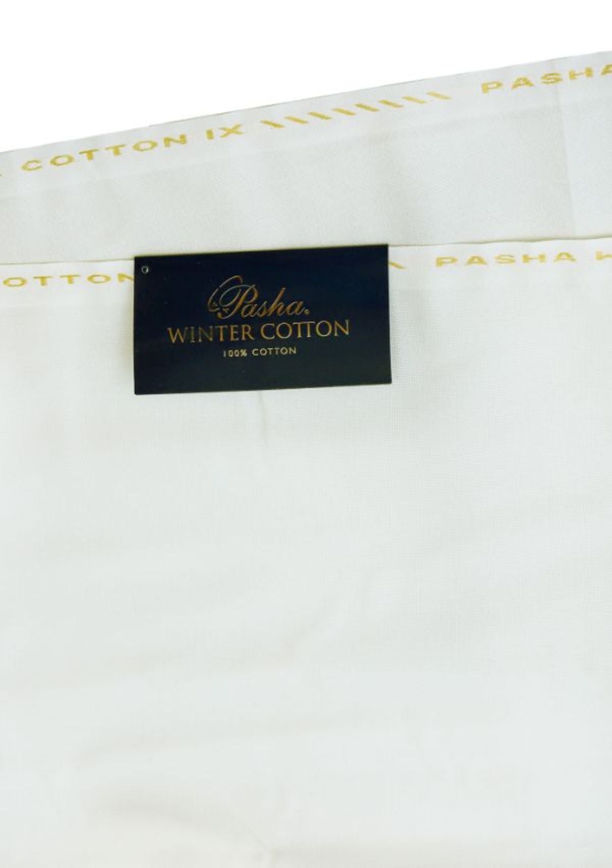 Pasha Winter Cotton Color# 111-Winner Pure White available at Saleem Fabrics Traditions