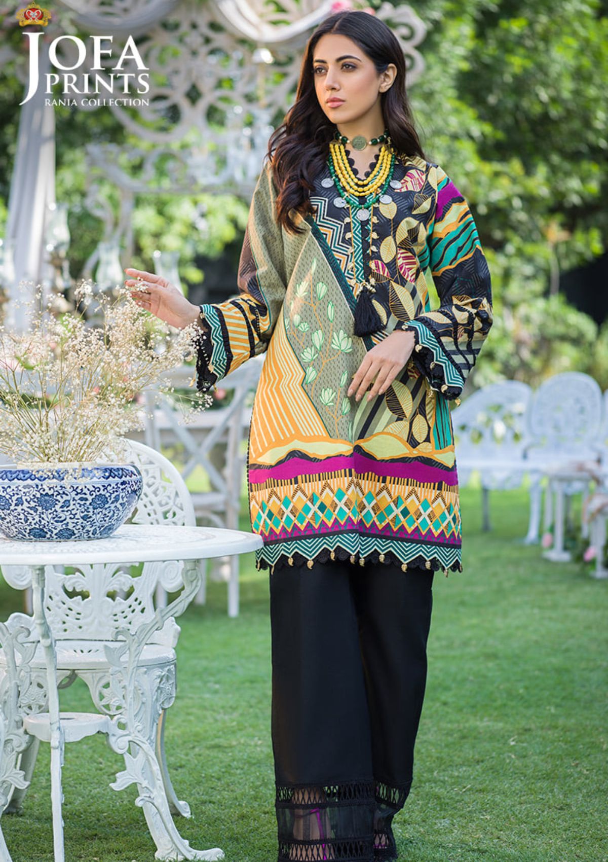 Summer Dress - Asim Jofa - Rania - AJPR#27 available at Saleem Fabrics Traditions