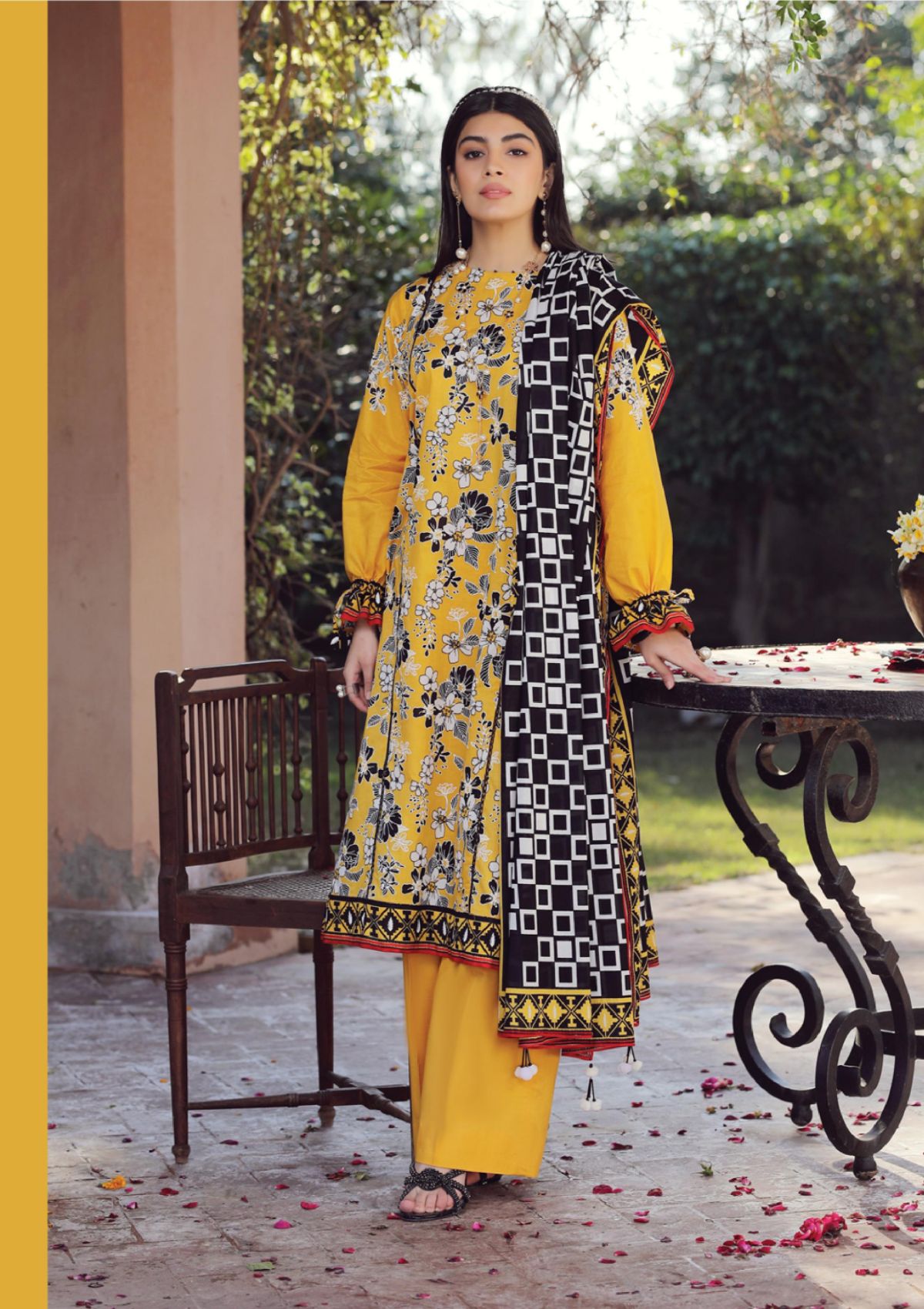 Summer Dress - Lakhany - Komal - Prints - KP#2025A available at Saleem Fabrics Traditions
