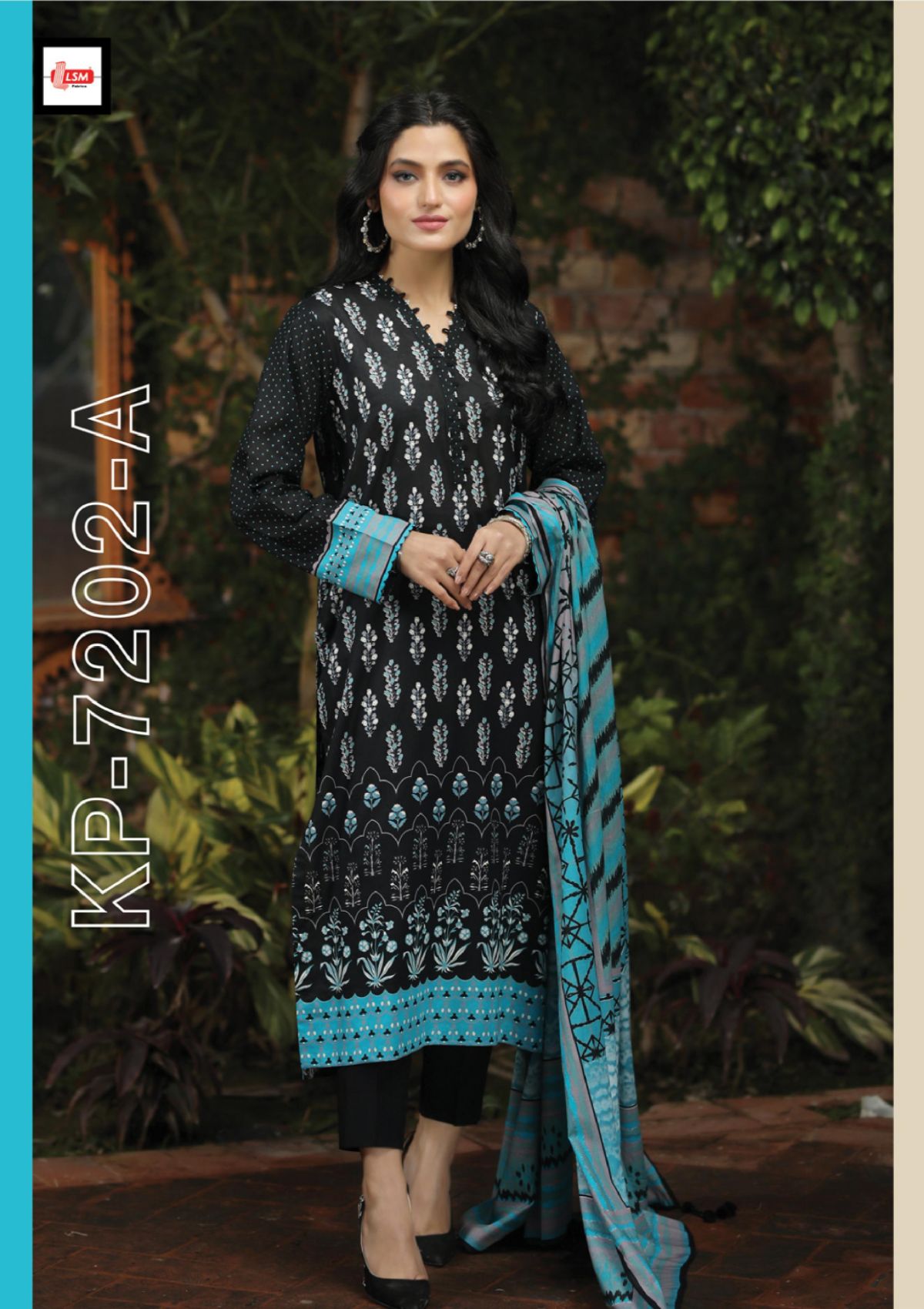 Summer Dress - Lakhany - Komal - Prints - KP#7202A available at Saleem Fabrics Traditions