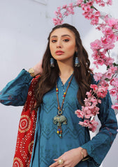 Summer Dress - Lakhany - Spring - V01 - EC-2227 available at Saleem Fabrics Traditions