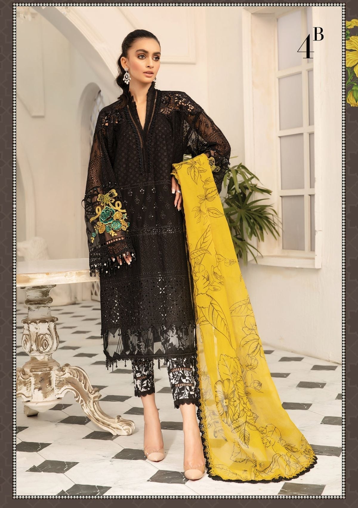 Summer Dress - Maria B - Mein Teri Aan - D#04B available at Saleem Fabrics Traditions