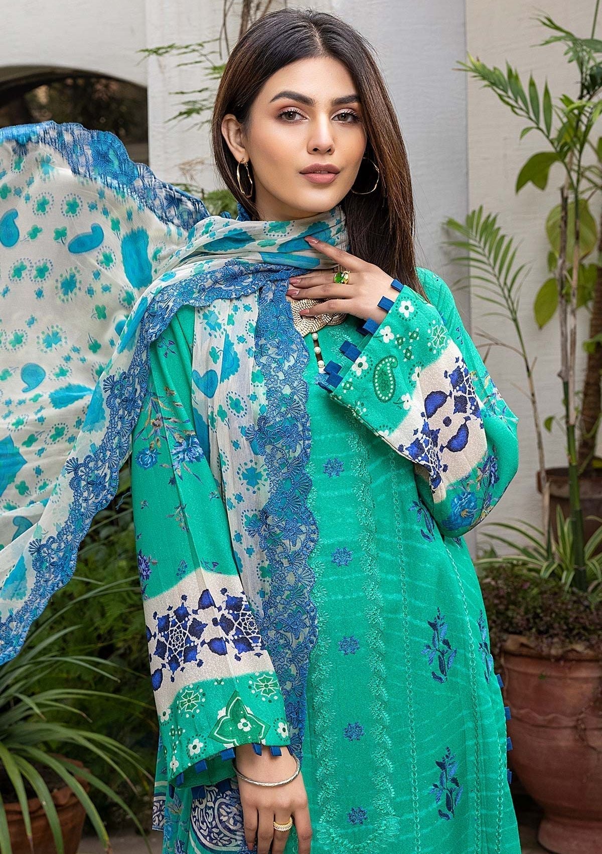 Summer Dress - Qaus - Aghaz-e-Nau -Vol-1 QKR#01 available at Saleem Fabrics Traditions