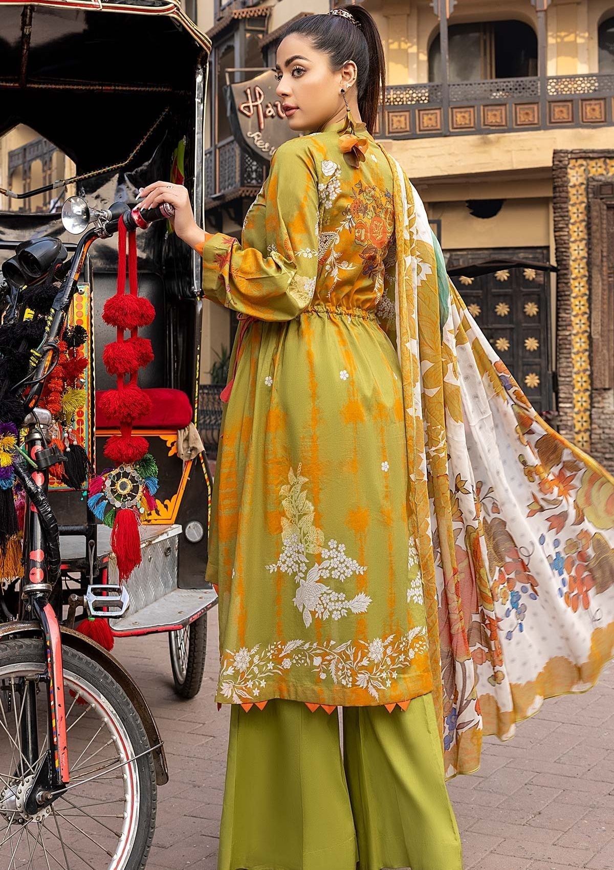 Summer Dress - Qaus - Rang-e-Bahr - QRB#3C available at Saleem Fabrics Traditions
