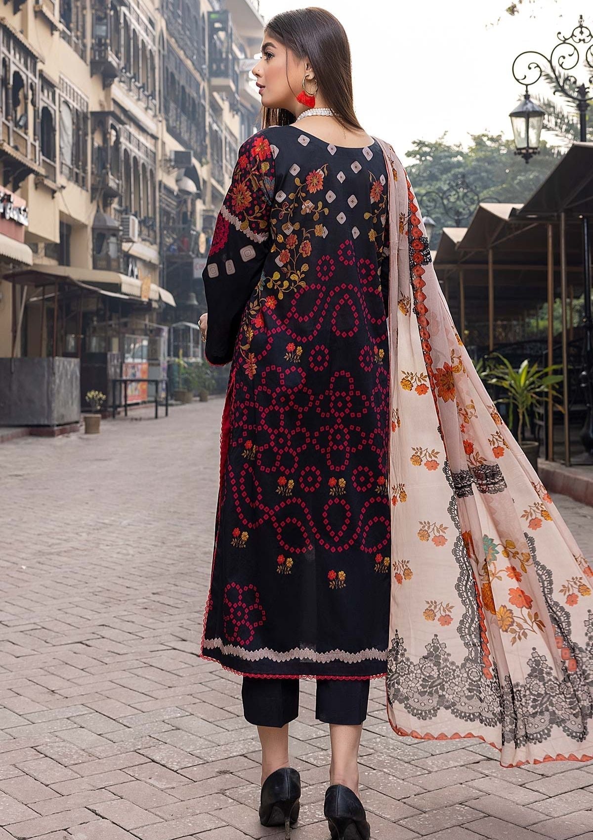 Summer Dress - Qaus - Rang-e-Bahr - QRB#4C available at Saleem Fabrics Traditions