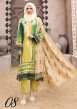 Winter Collectiion - Dua - Gul-e-Zarki - Indigo - IWD#08 available at Saleem Fabrics Traditions