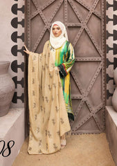 Winter Collectiion - Dua - Gul-e-Zarki - Indigo - IWD#08 available at Saleem Fabrics Traditions