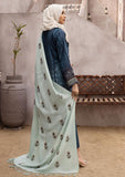 Winter Collectiion - Dua - Gul-e-Zarki - Indigo - IWD#11 available at Saleem Fabrics Traditions