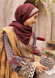 Winter Collectiion - Dua - Gul-e-Zarki - Indigo - IWD#13 available at Saleem Fabrics Traditions