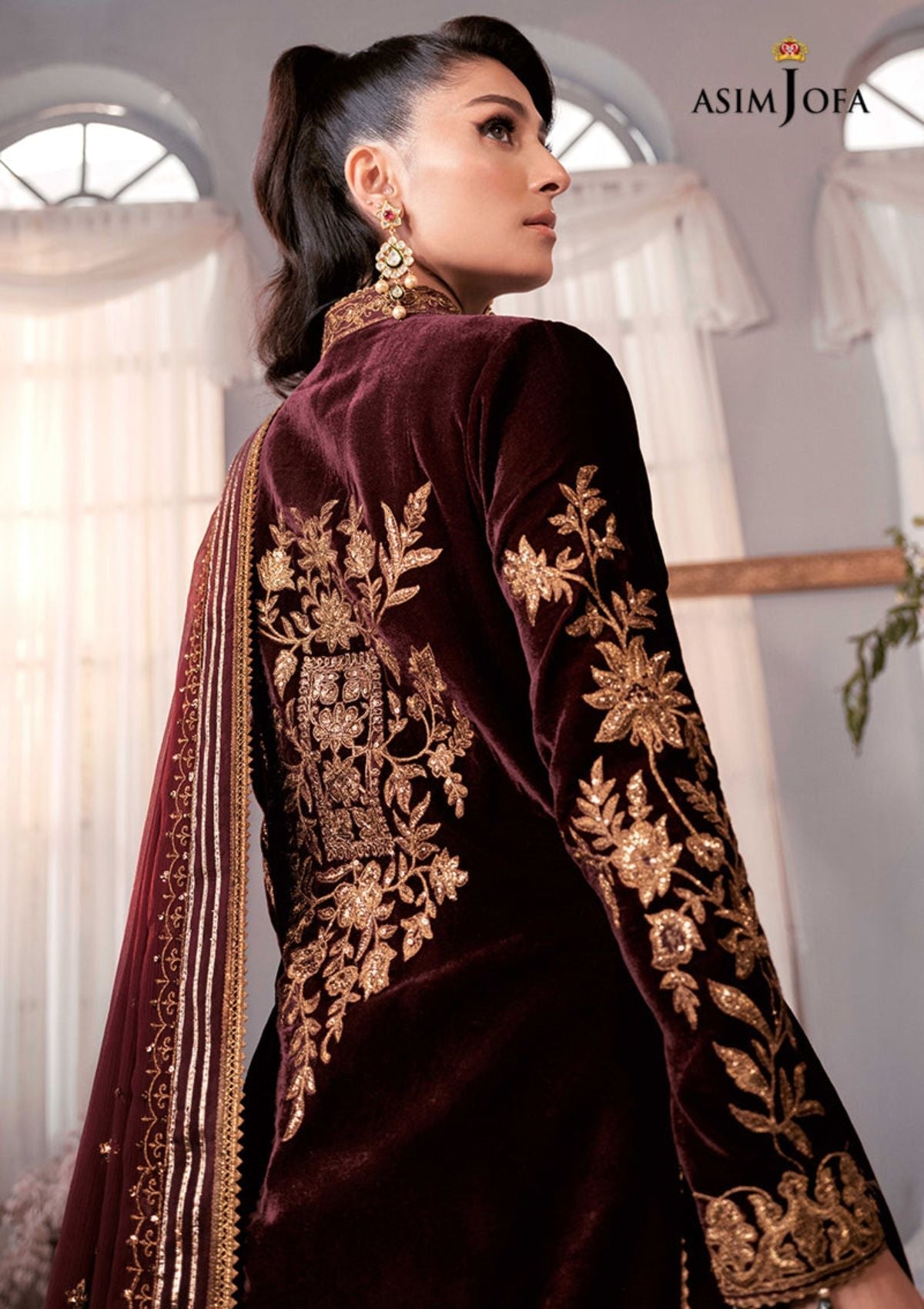 Winter Collection - Asim Jofa - Ayeza Edit - AJAM#1 available at Saleem Fabrics Traditions
