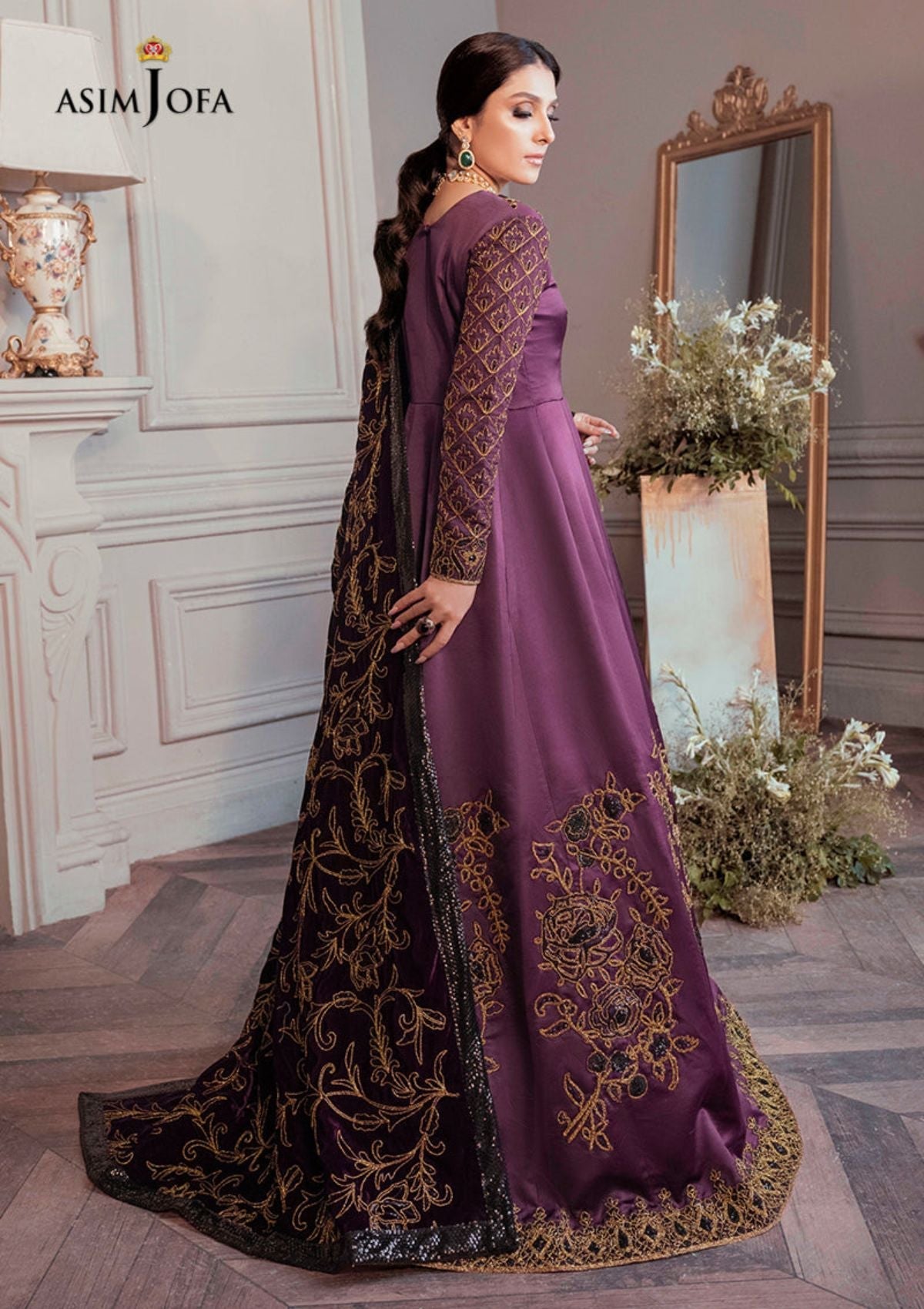Winter Collection - Asim Jofa - Ayeza Edit - AJAM#6 available at Saleem Fabrics Traditions