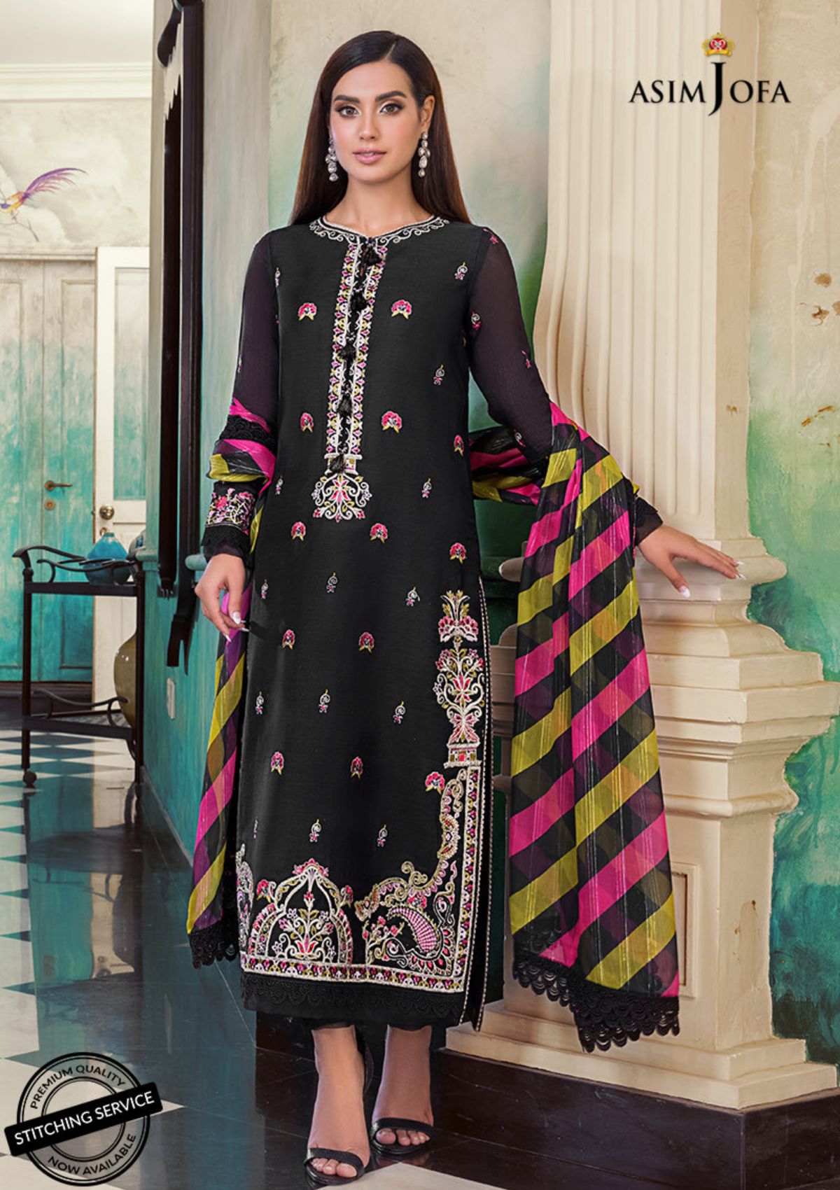 Winter Collection - Asim Jofa - Iqra & Minal - AJIM#11 available at Saleem Fabrics Traditions