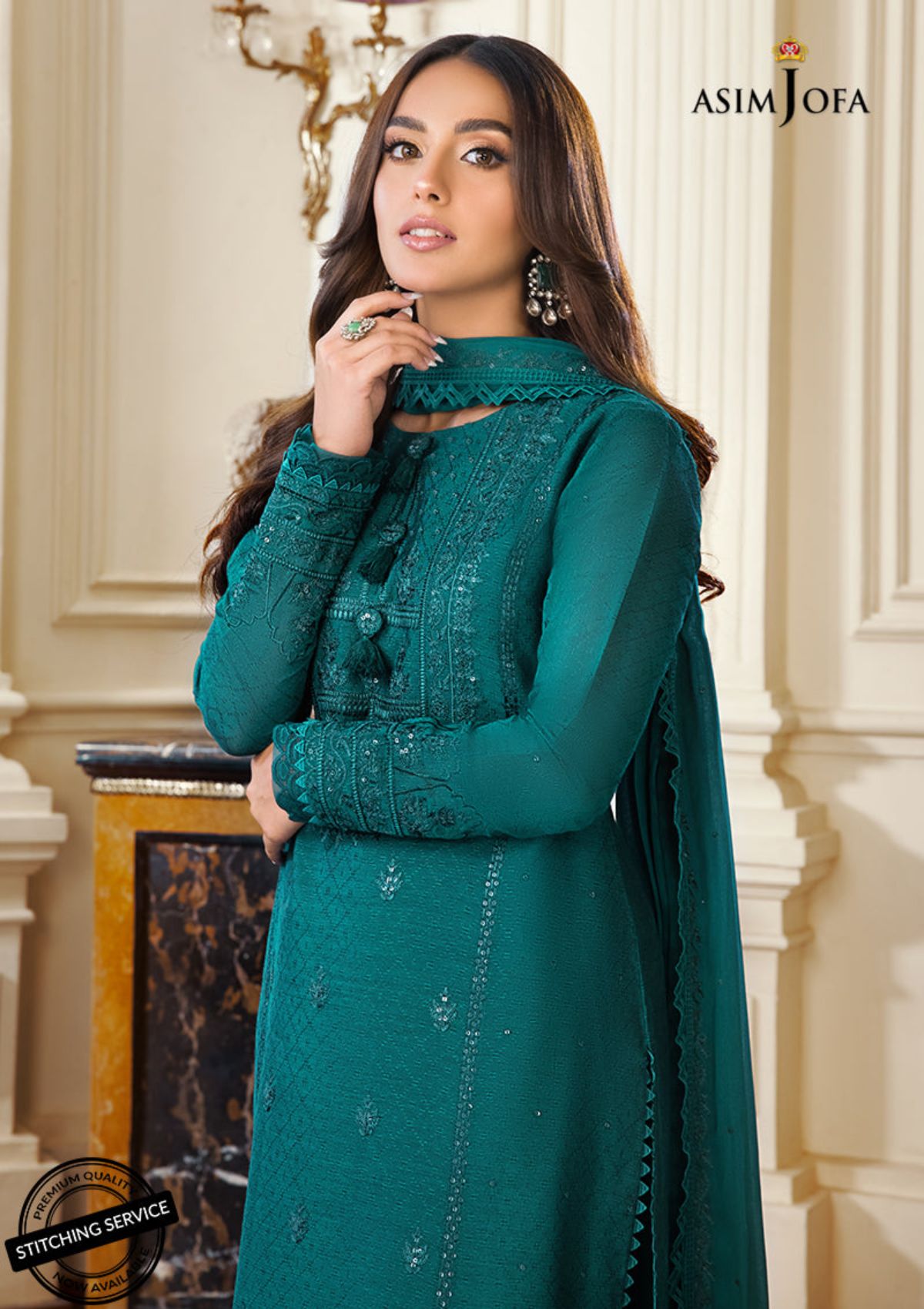 Winter Collection - Asim Jofa - Iqra & Minal - AJIM#15 available at Saleem Fabrics Traditions