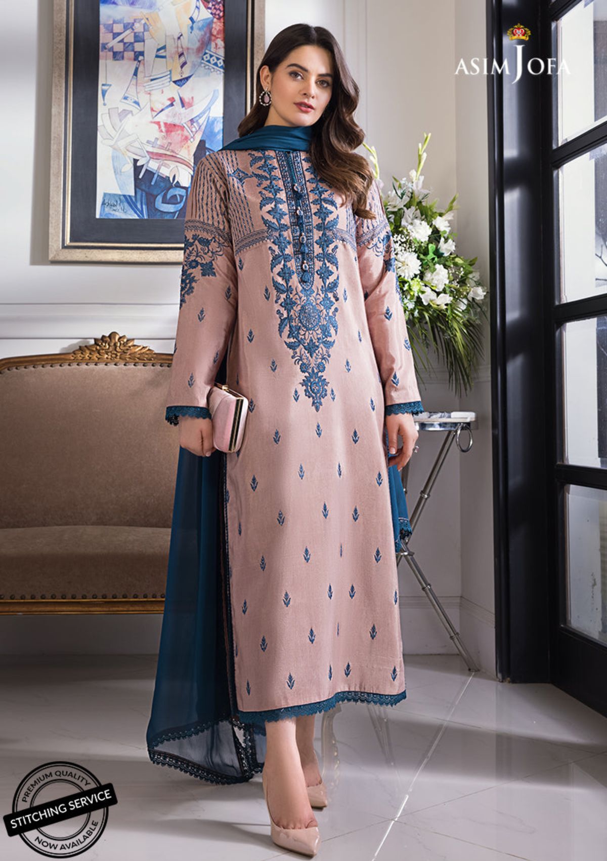 Winter Collection - Asim Jofa - Iqra & Minal - AJIM#16 available at Saleem Fabrics Traditions