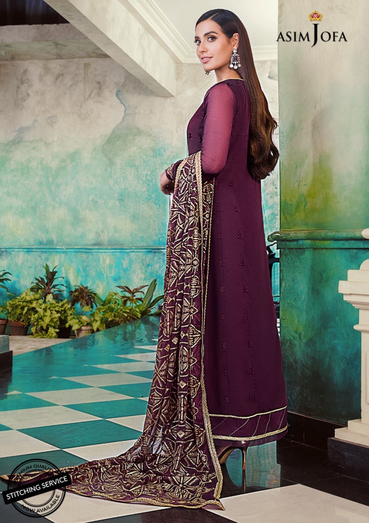 Winter Collection - Asim Jofa - Iqra & Minal - AJIM#19 available at Saleem Fabrics Traditions