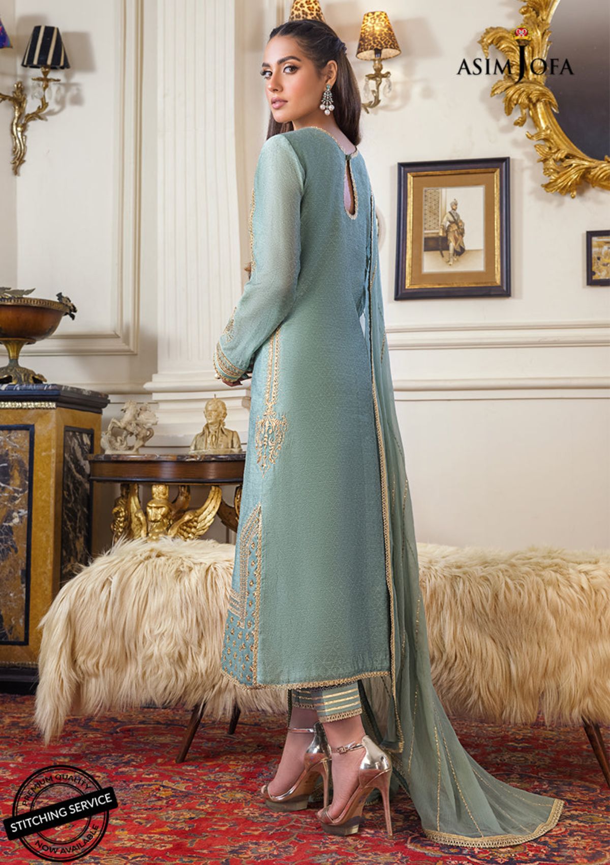 Winter Collection - Asim Jofa - Iqra & Minal - AJIM#21 available at Saleem Fabrics Traditions