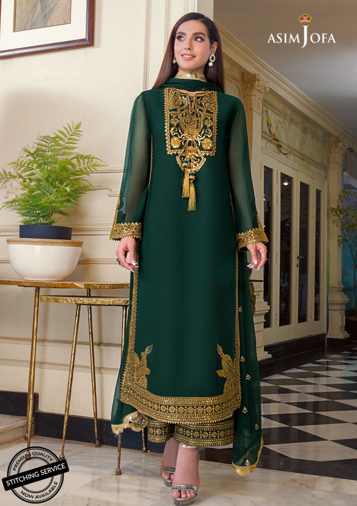 Winter Collection - Asim Jofa - Iqra & Minal - AJIM#3 available at Saleem Fabrics Traditions