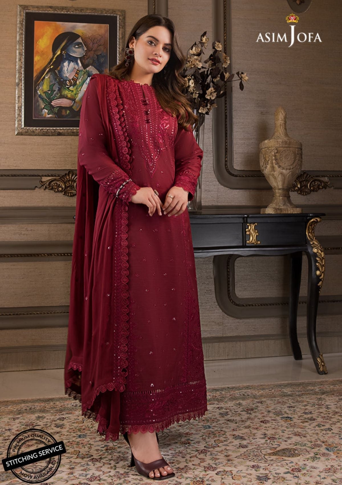 Winter Collection - Asim Jofa - Iqra & Minal - AJIM#6 available at Saleem Fabrics Traditions