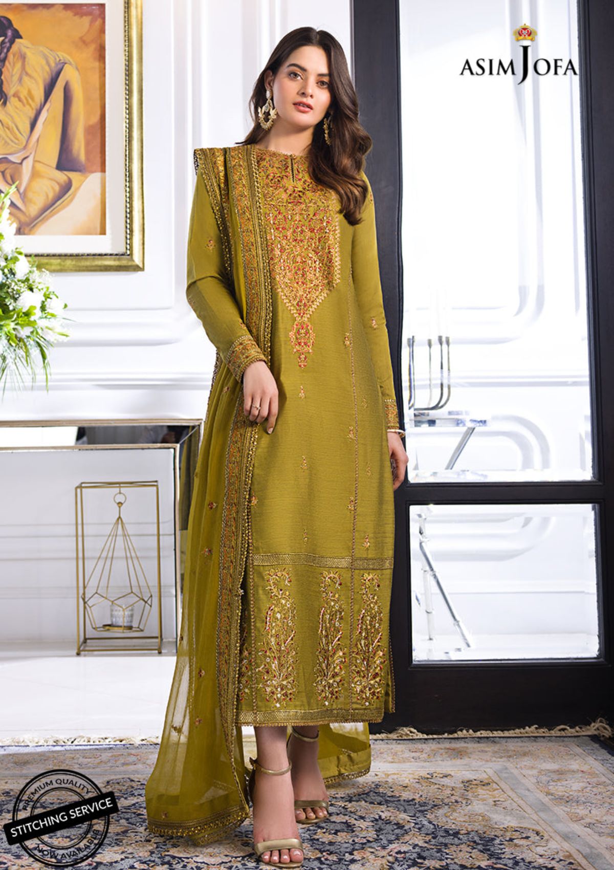 Winter Collection - Asim Jofa - Iqra & Minal - AJIM#8 available at Saleem Fabrics Traditions