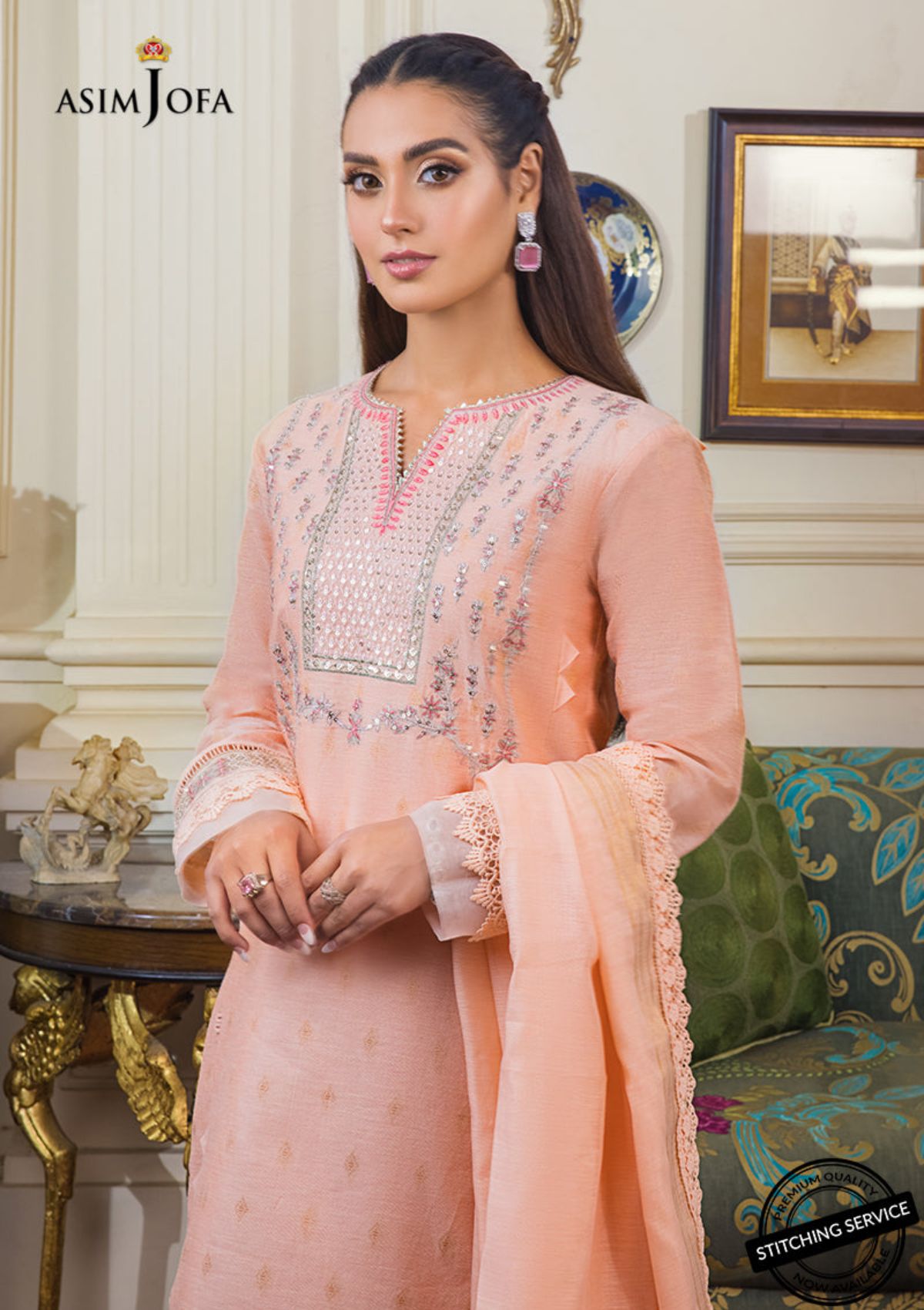 Winter Collection - Asim Jofa - Iqra & Minal - AJIM#9 available at Saleem Fabrics Traditions