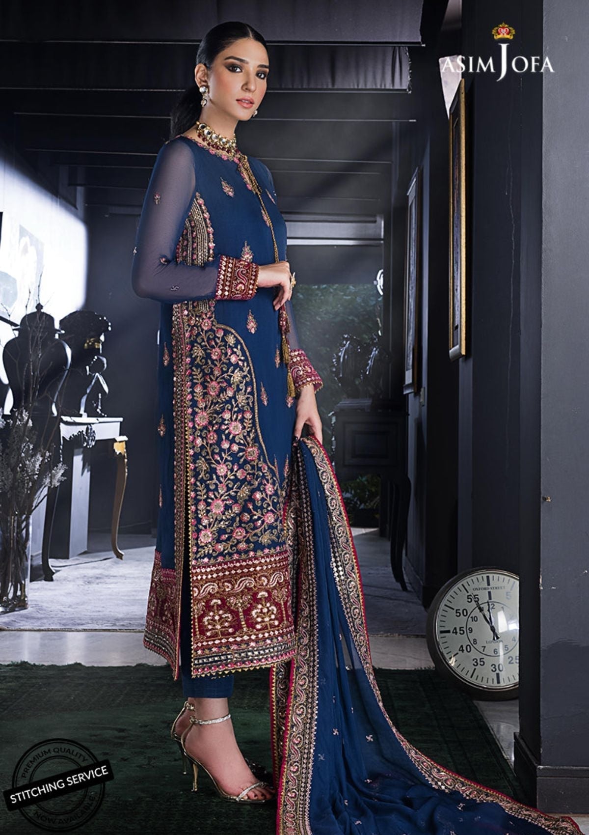 Winter Collection - Asim Jofa - Ramsha Edit - AJRE#1 available at Saleem Fabrics Traditions