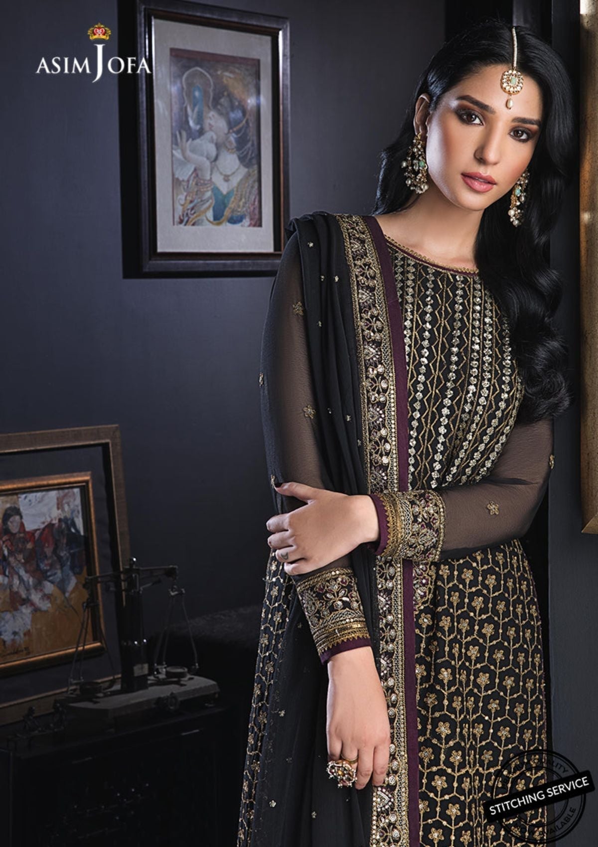 Winter Collection - Asim Jofa - Ramsha Edit - AJRE#11 available at Saleem Fabrics Traditions
