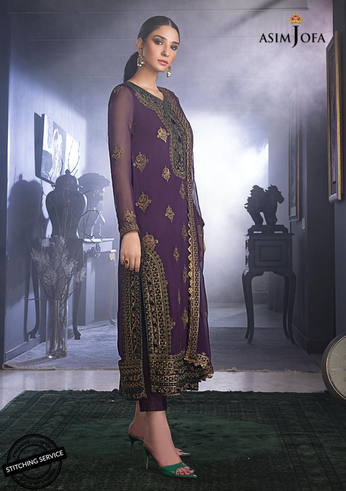 Winter Collection - Asim Jofa - Ramsha Edit - AJRE#4 available at Saleem Fabrics Traditions