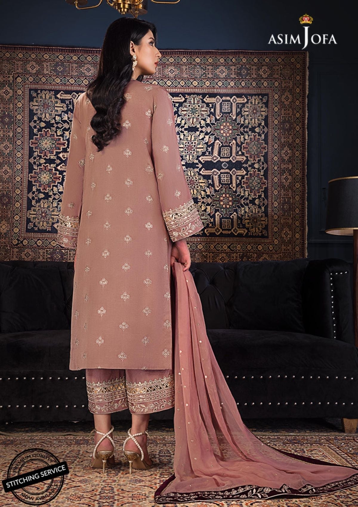 Winter Collection - Asim Jofa - Ramsha Edit - AJRE#5 available at Saleem Fabrics Traditions