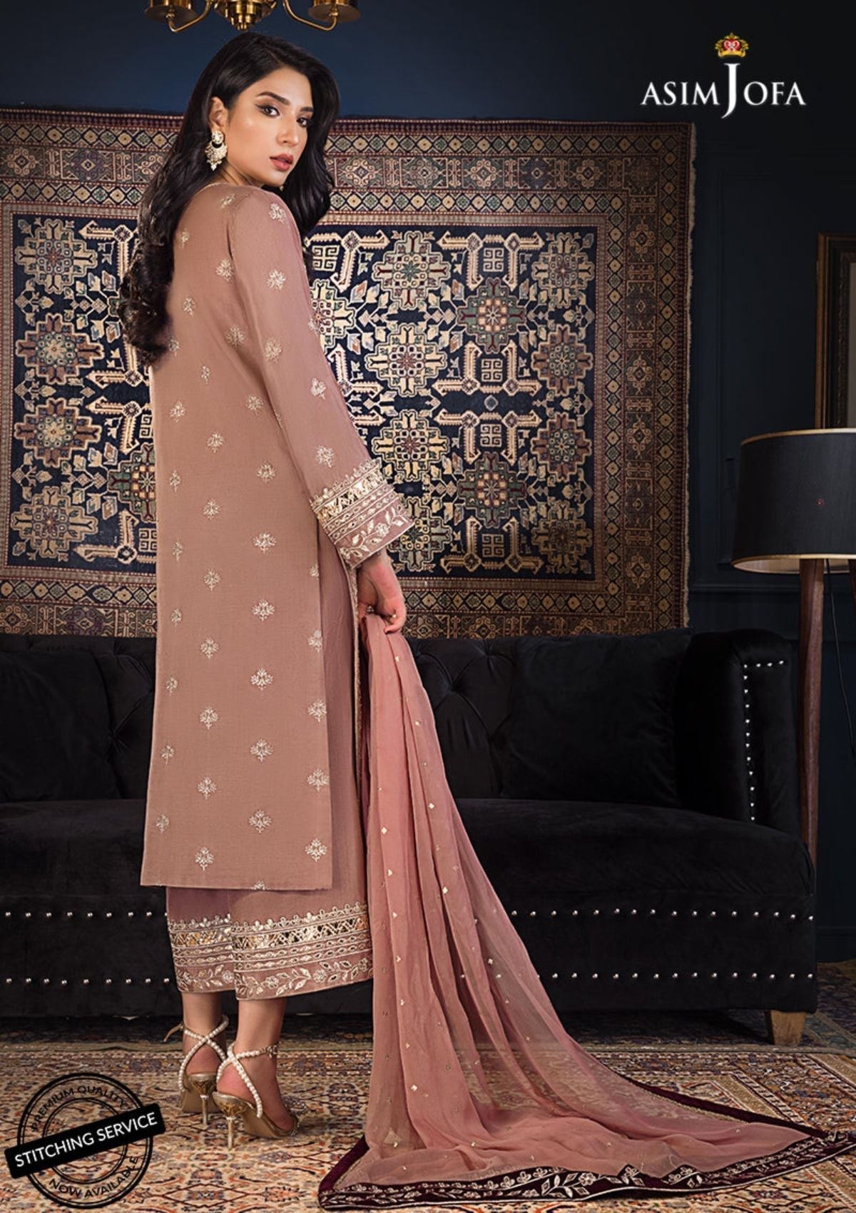 Winter Collection - Asim Jofa - Ramsha Edit - AJRE#5 available at Saleem Fabrics Traditions