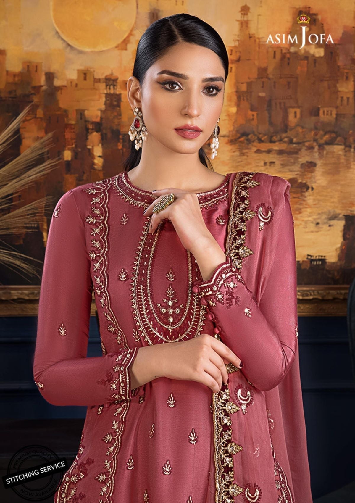 Winter Collection - Asim Jofa - Ramsha Edit - AJRE#7 available at Saleem Fabrics Traditions