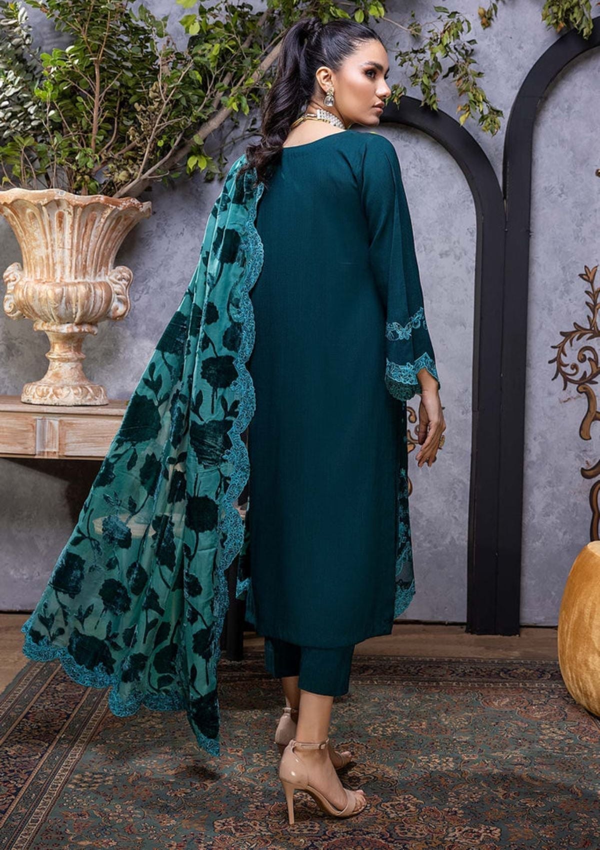 Winter Collection - Charizma - Beyond Casual - Velvet - V01 - VLS#01 available at Saleem Fabrics Traditions