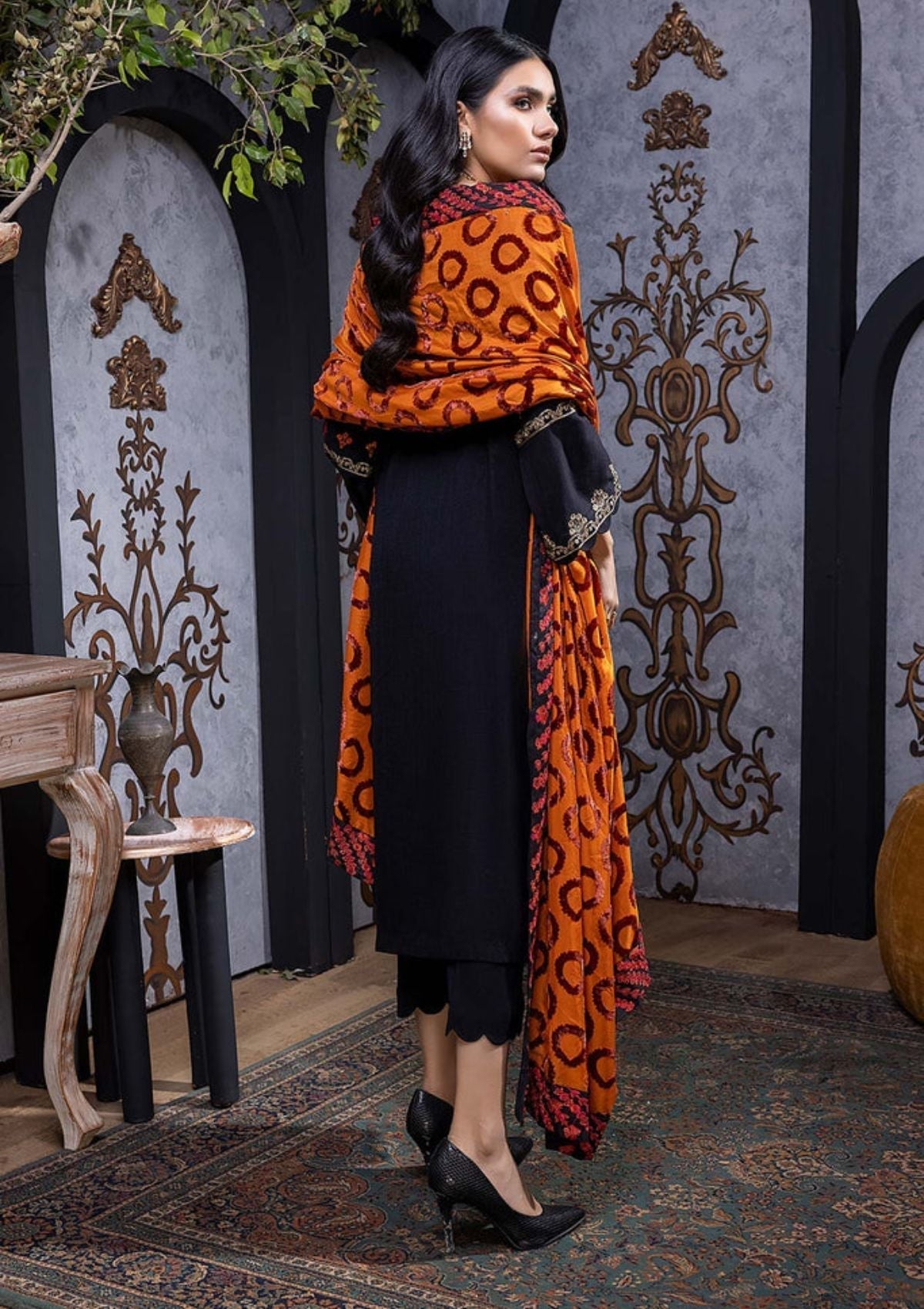 Winter Collection - Charizma - Beyond Casual - Velvet - V01 - VLS#06 available at Saleem Fabrics Traditions