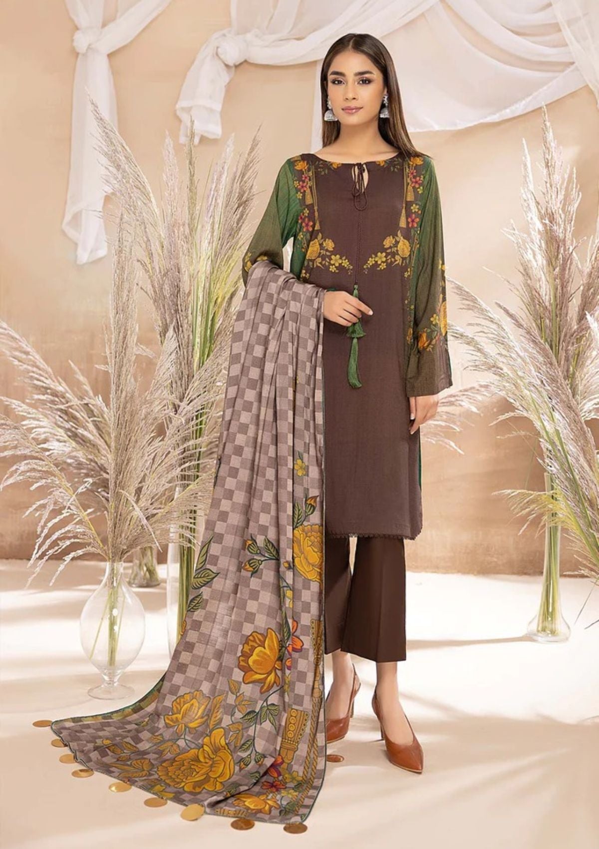 Winter Collection - Charizma - Beyond Casuals - C Prints - V06 - CPW#45 available at Saleem Fabrics Traditions