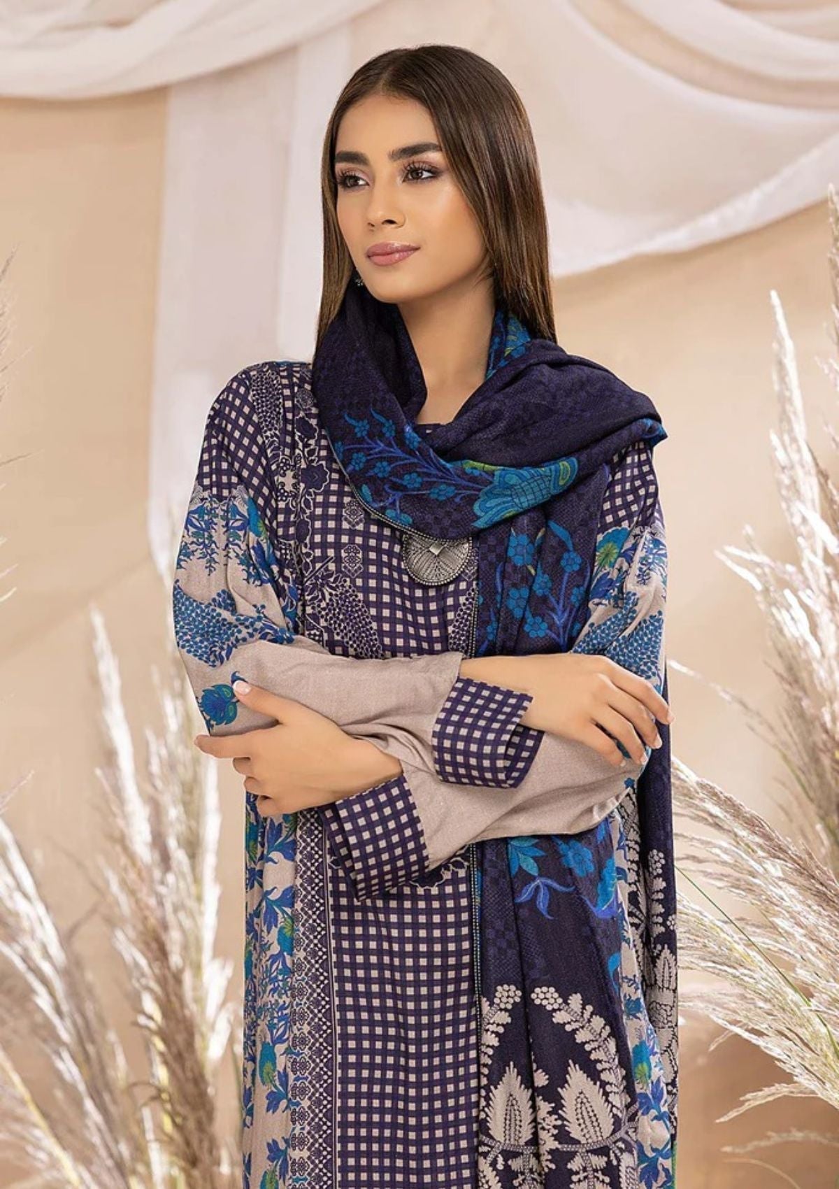 Winter Collection - Charizma - Beyond Casuals - C Prints - V06 - CPW#47 available at Saleem Fabrics Traditions