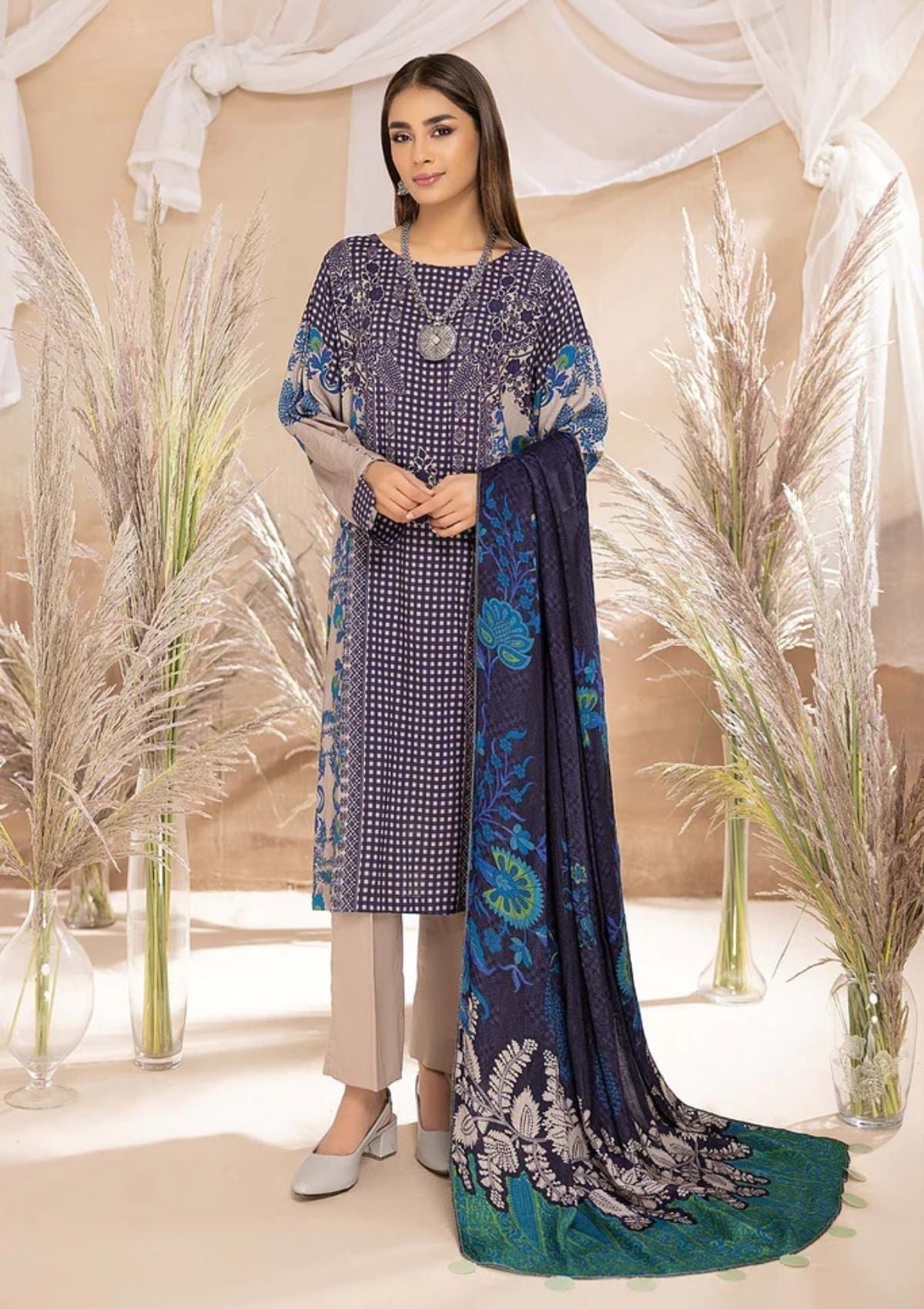 Winter Collection - Charizma - Beyond Casuals - C Prints - V06 - CPW#47 available at Saleem Fabrics Traditions