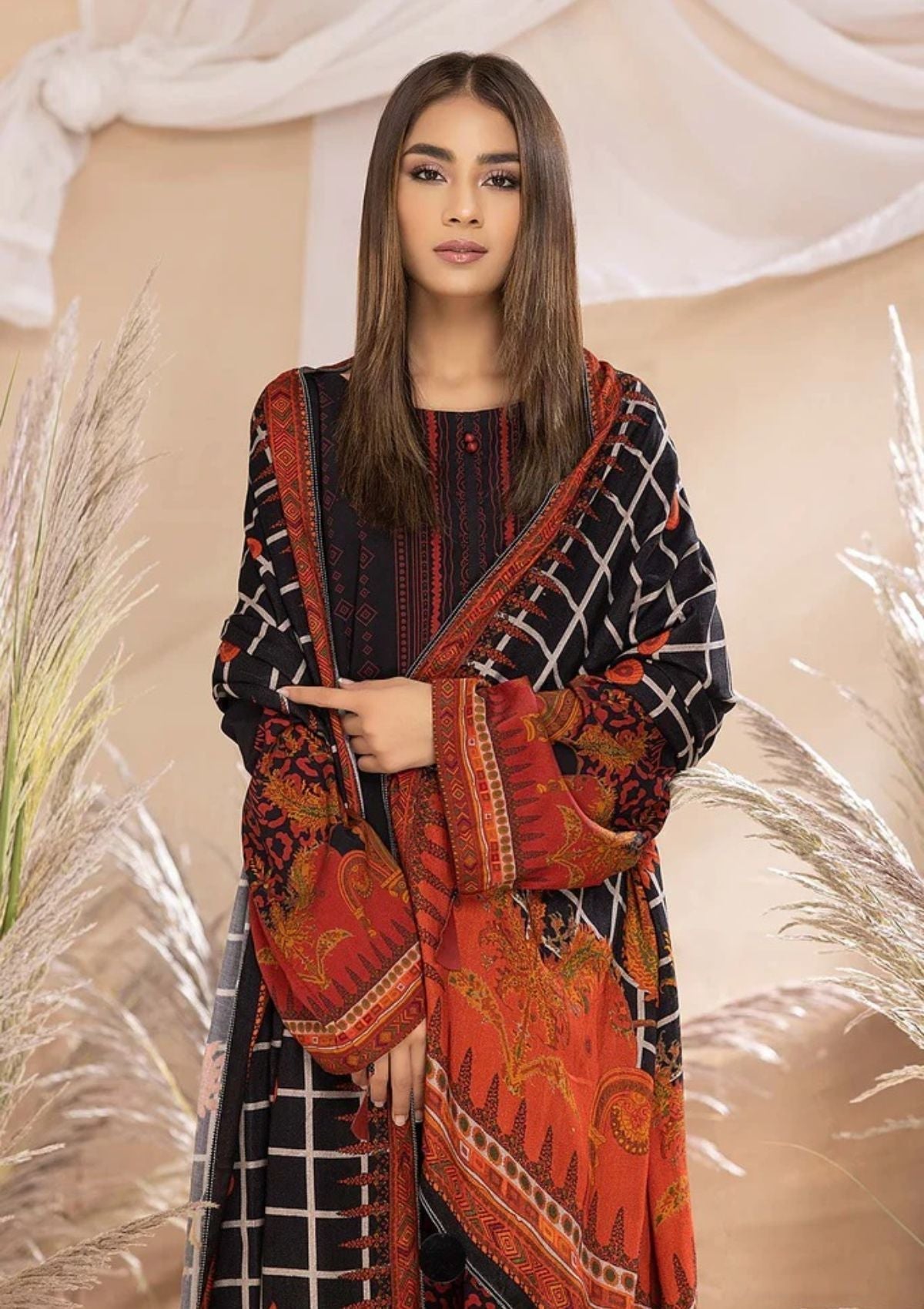 Winter Collection - Charizma - Beyond Casuals - C Prints - V06 - CPW#48 available at Saleem Fabrics Traditions