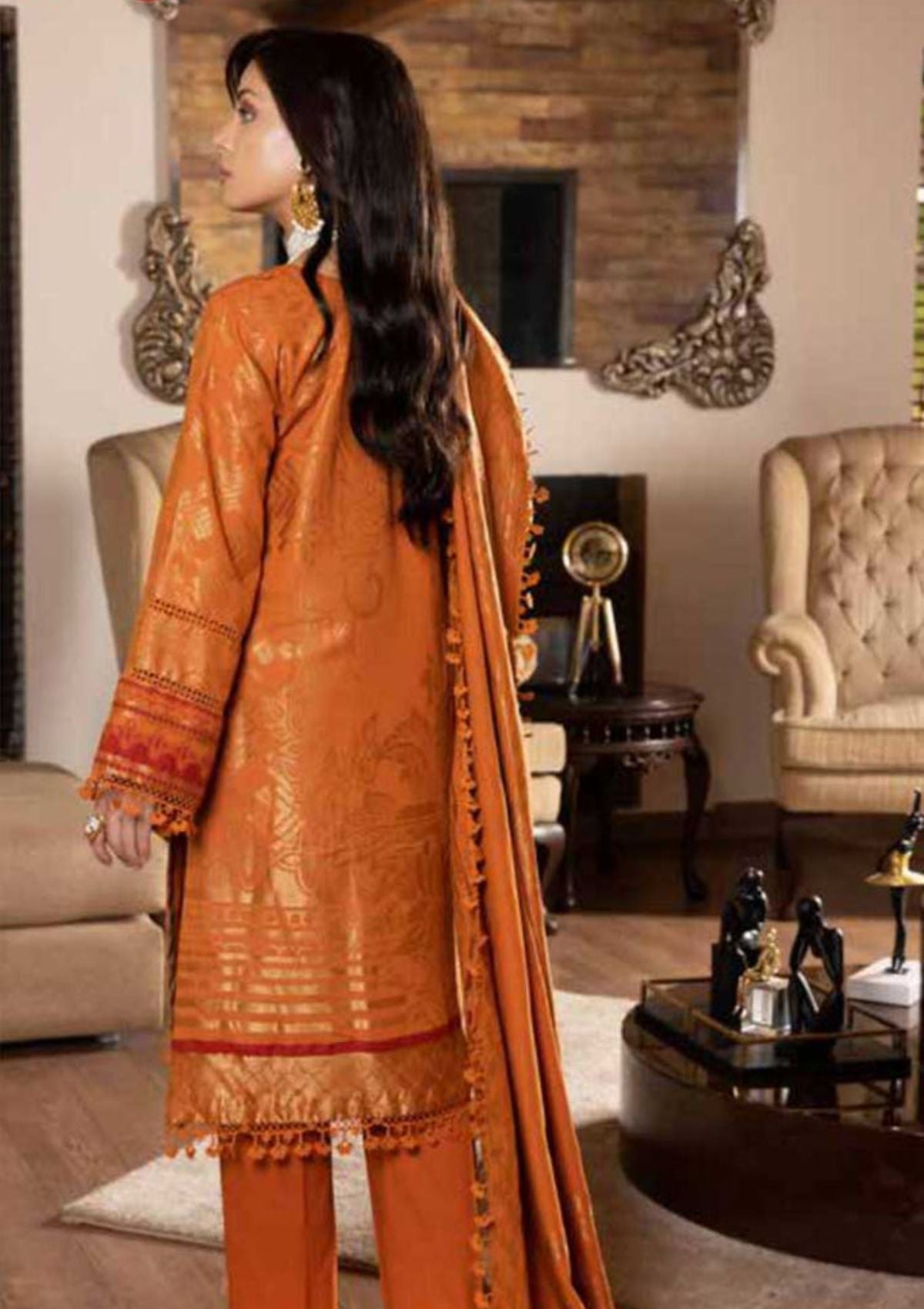 Winter Collection - Charizma - Karandi Jacquard - CKR#05 available at Saleem Fabrics Traditions