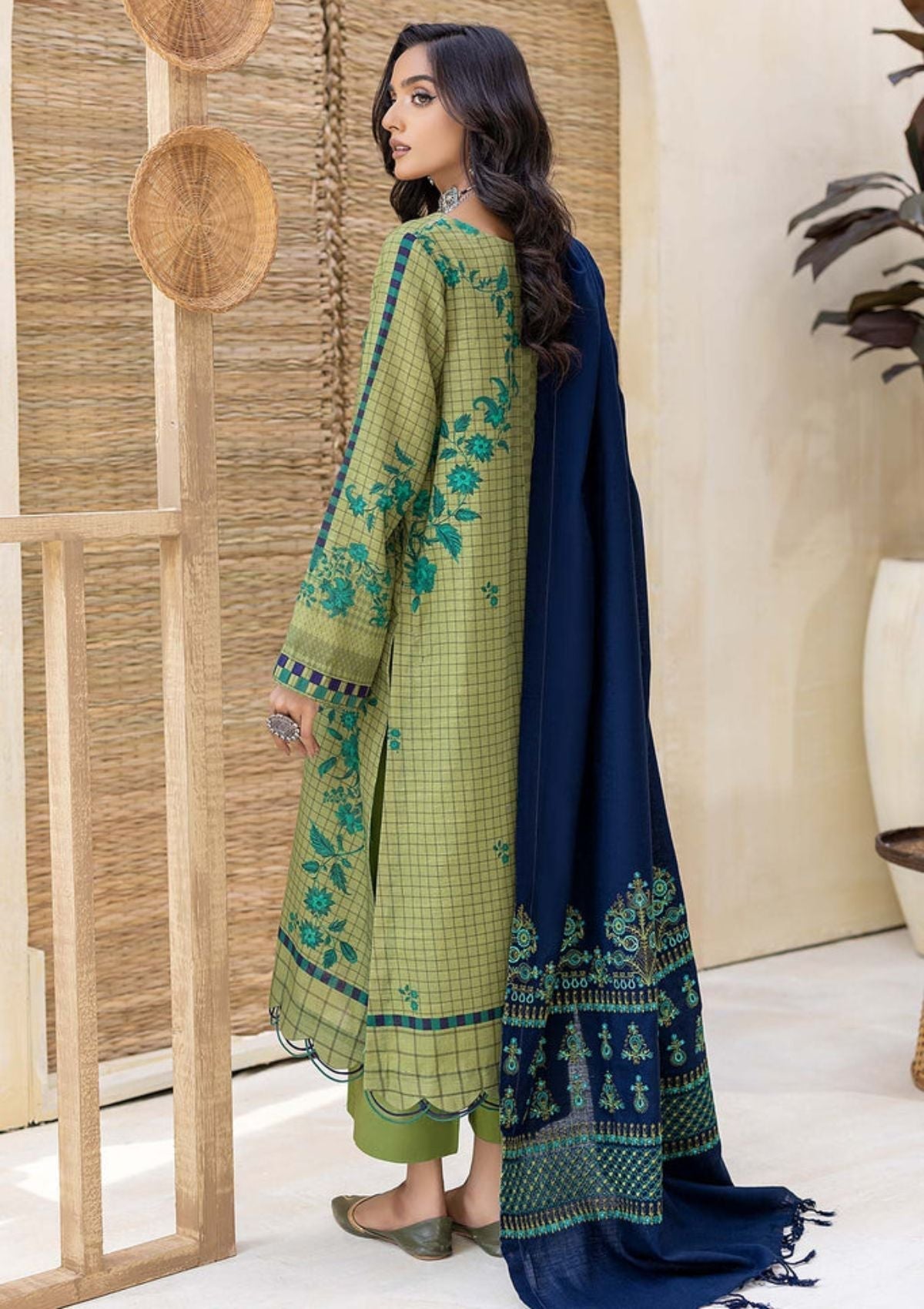 Winter Collection - Charizma - Khaddar With Pasmina Shawl - CKD#2 available at Saleem Fabrics Traditions