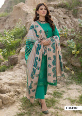 Winter Collection - Charizma - Marina with Jacquard - V01 - CMJ#2 available at Saleem Fabrics Traditions