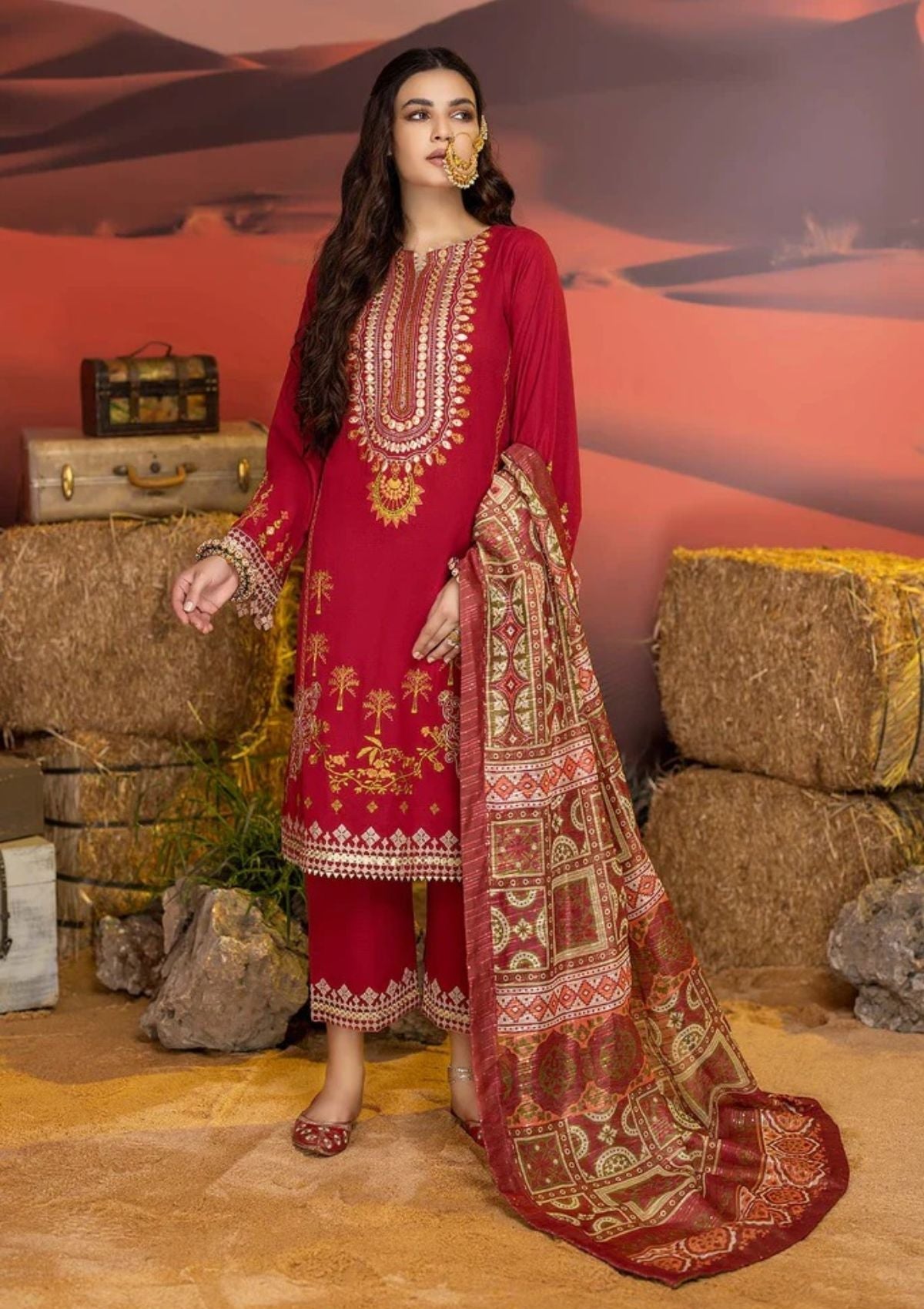 Winter Collection - Charizma - Miraas - Khaddar - V01 - CM#2 available at Saleem Fabrics Traditions