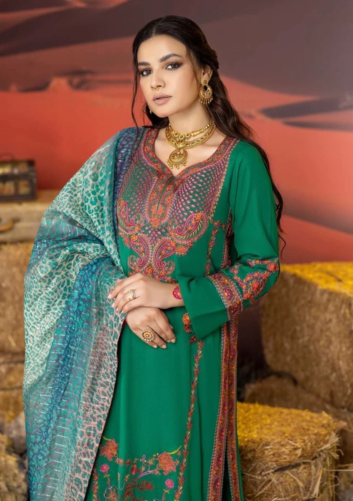 Winter Collection - Charizma - Miraas - Khaddar - V01 - CM#5 available at Saleem Fabrics Traditions