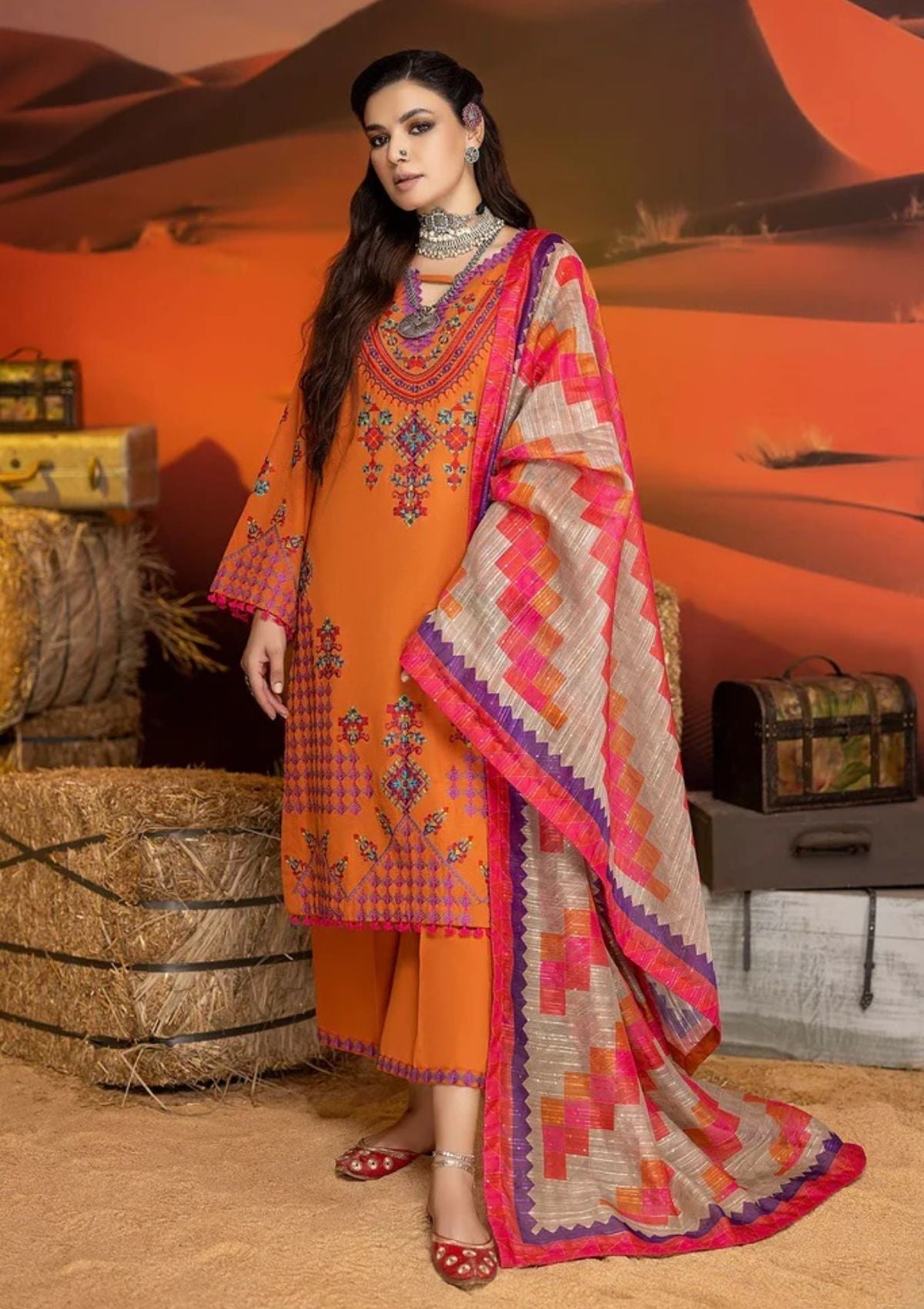 Winter Collection - Charizma - Miraas - Khaddar - V01 - CM#6 available at Saleem Fabrics Traditions