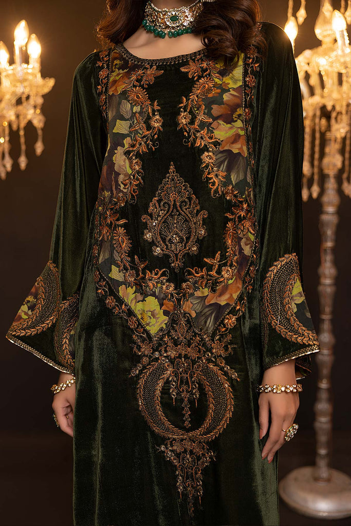 Winter Collection - Charizma - Signature - Velvet - CV#01 available at Saleem Fabrics Traditions