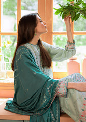 Winter Collection - Cross Stitch - Sukoon - Cotton Satin - D#01 available at Saleem Fabrics Traditions