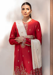 Winter Collection - Cross Stitch - Sukoon - Cotton Satin - D#06 available at Saleem Fabrics Traditions