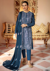 Winter Collection - Cross Stitch - Sukoon - Cotton Satin - D#08 available at Saleem Fabrics Traditions