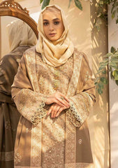 Winter Collection - Dua - Gul e Zarki - Camellia - Wool - D#04 available at Saleem Fabrics Traditions