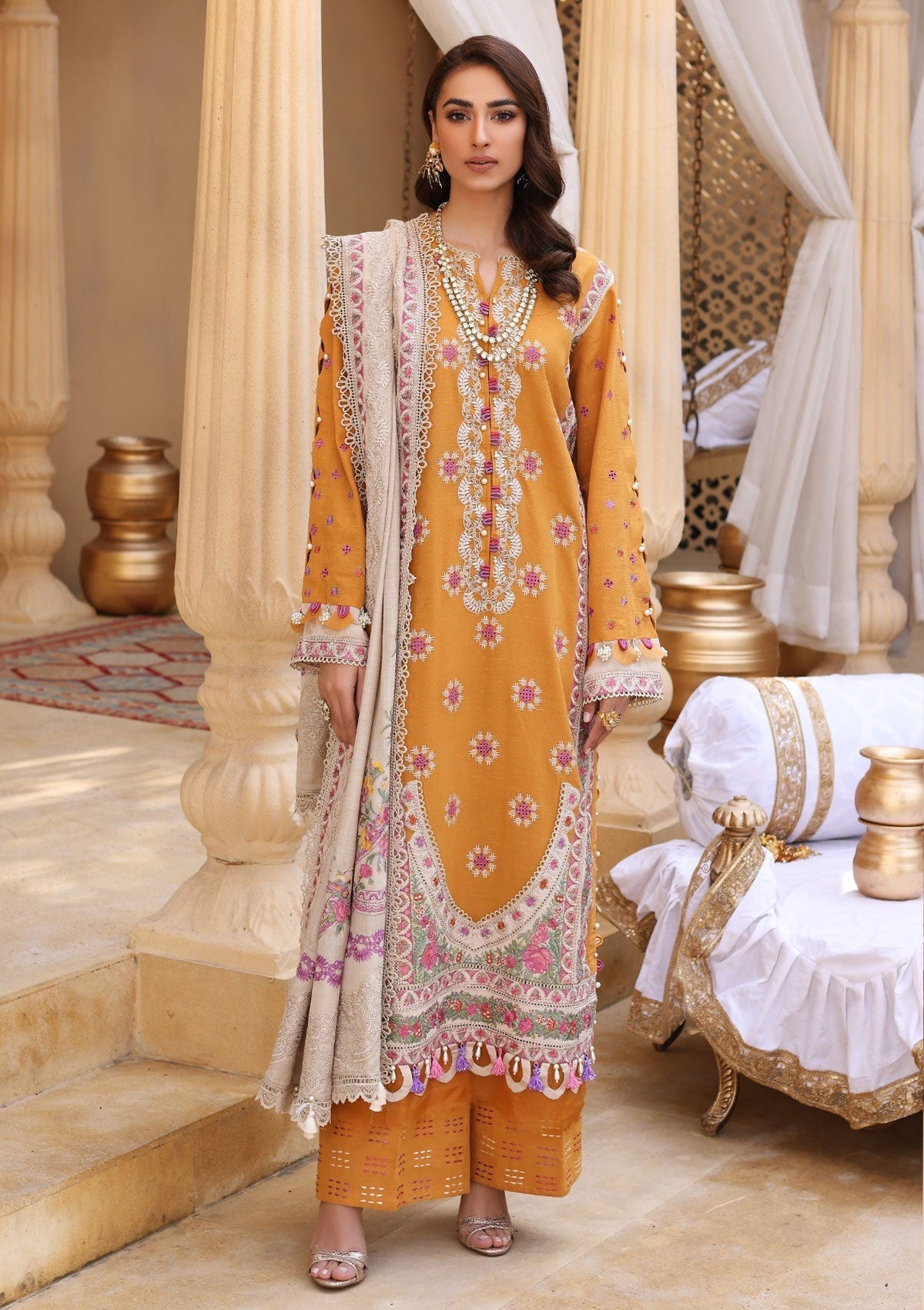 Winter Collection - Elaf - Luxury - ELW#03 available at Saleem Fabrics Traditions