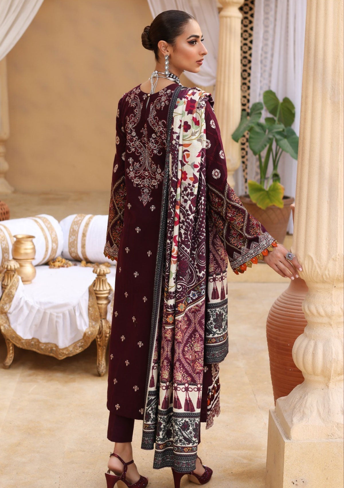 Winter Collection - Elaf - Luxury - ELW#06 available at Saleem Fabrics Traditions